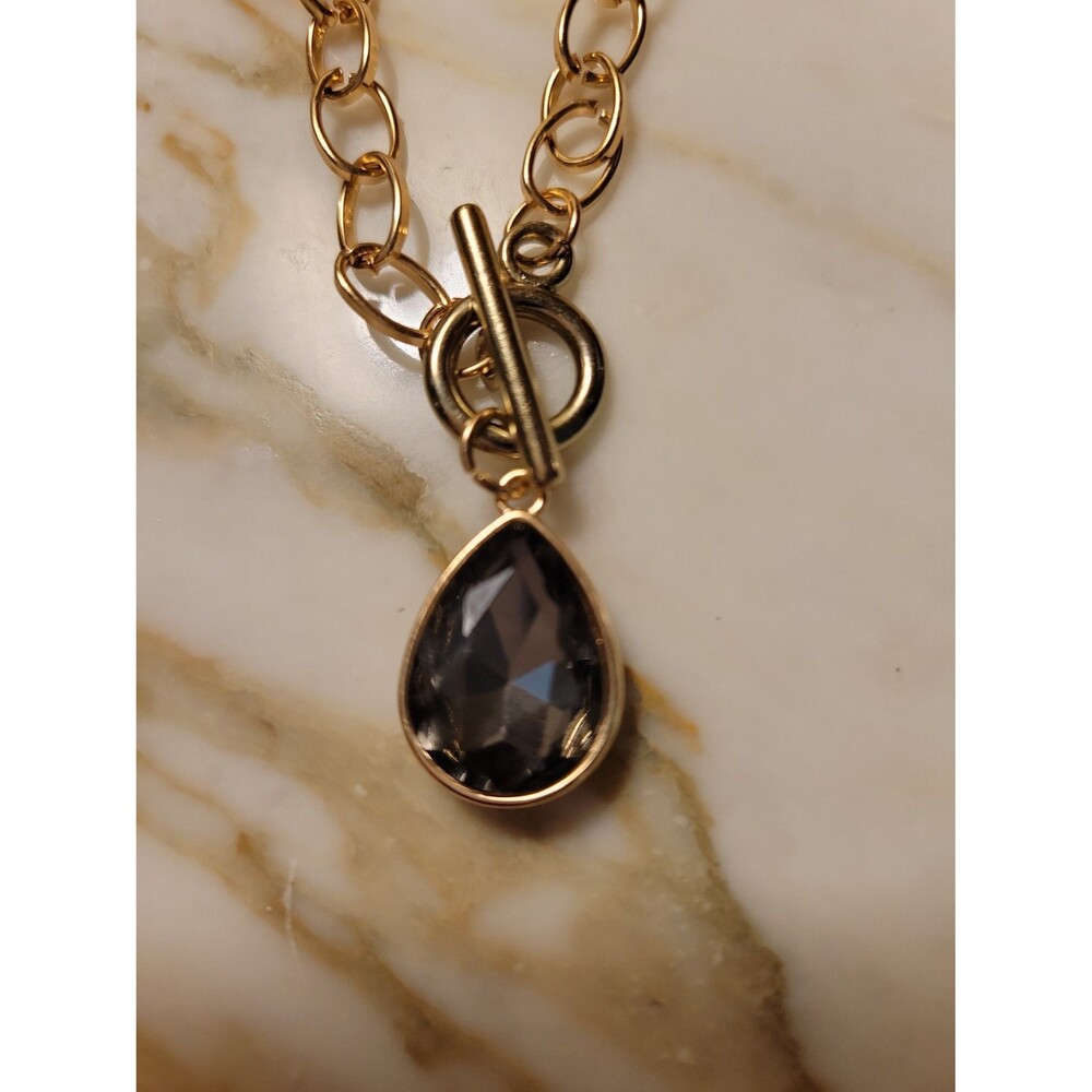 Paparazzi grey stone Necklace with earrings set - Picture 9 of 11